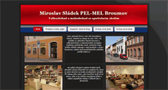 Desktop Screenshot of pel-mel.cz